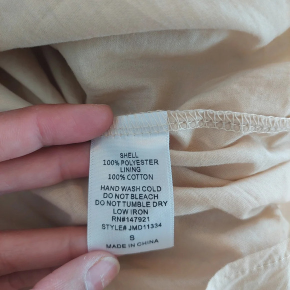 Just Me Miriam Full-Sleeve 3D Lace Floral Dress Size Small - Picture 9 of 13